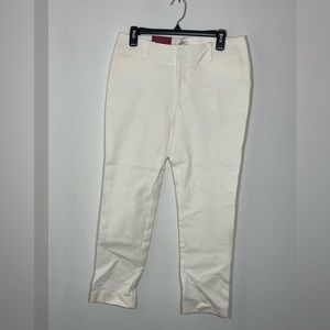 Merona size 10 white crop/ankle pants